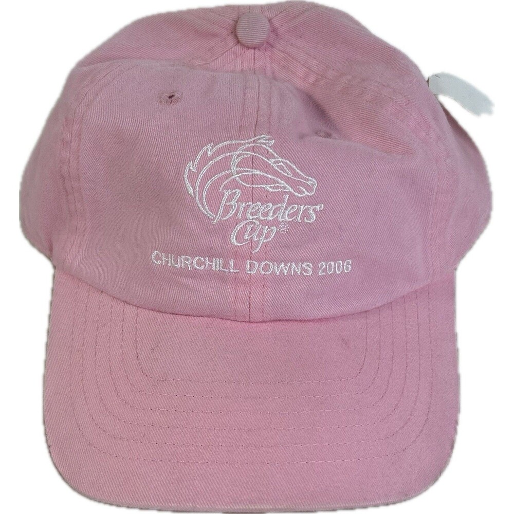 Vintage 2006 Pink Breeders Cup Churchill Downs Hat Adjustable Horse Racing